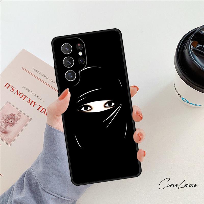Muslim Islamic Girls Arabic Hijab Phone Case For Samsung Galaxy S24 S25 S23 S22 Ultra Note 10 20 Plus S20 S21 FE Cover