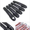 Black Carbon Fiber Door Handle Cover for Nissan Cube z12 2009~ 2015 2016 2017 2018 Car Accessories Stickers Trim Set Chrome