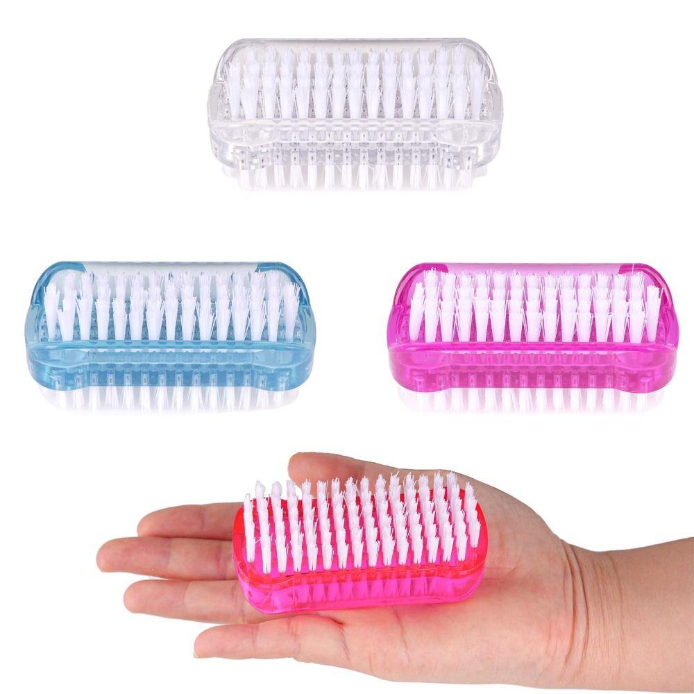 4pcs Multifunctional Nail Art Dust Brush Double-Sided Manicure Tool Cleaning Fingernails