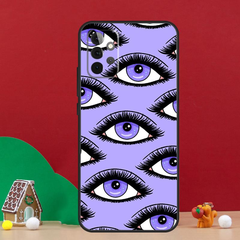 Eye Illustration Case For Samsung Galaxy A36 A56 A06 A13 A53 A32 A12 A22 A52 A35 A17 A16 A55 A15 A54 A34 A14