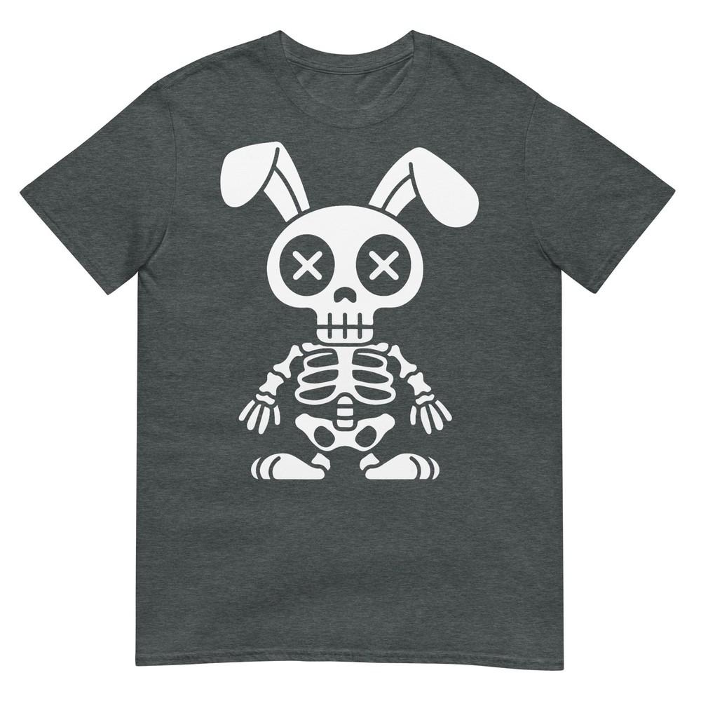 Funny Dead Bunny Skeleton Dark Easter Humor Teens Adults Tshirt