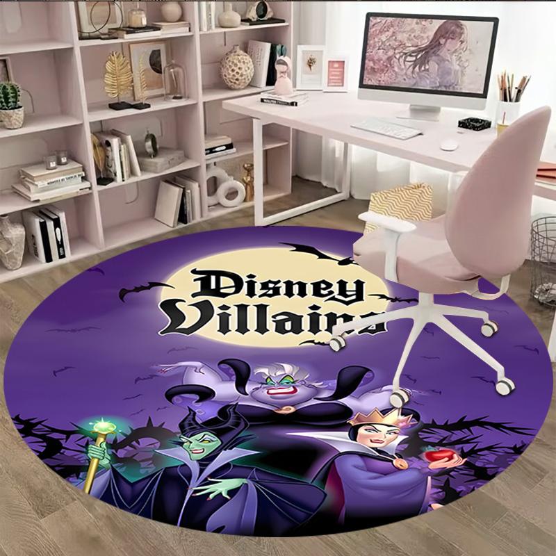 1pc Villains Carpet, Round Rug, Comfortable, Suitable for Entryways, Living Rooms, Office, And Bedrooms, Christmas Decoration