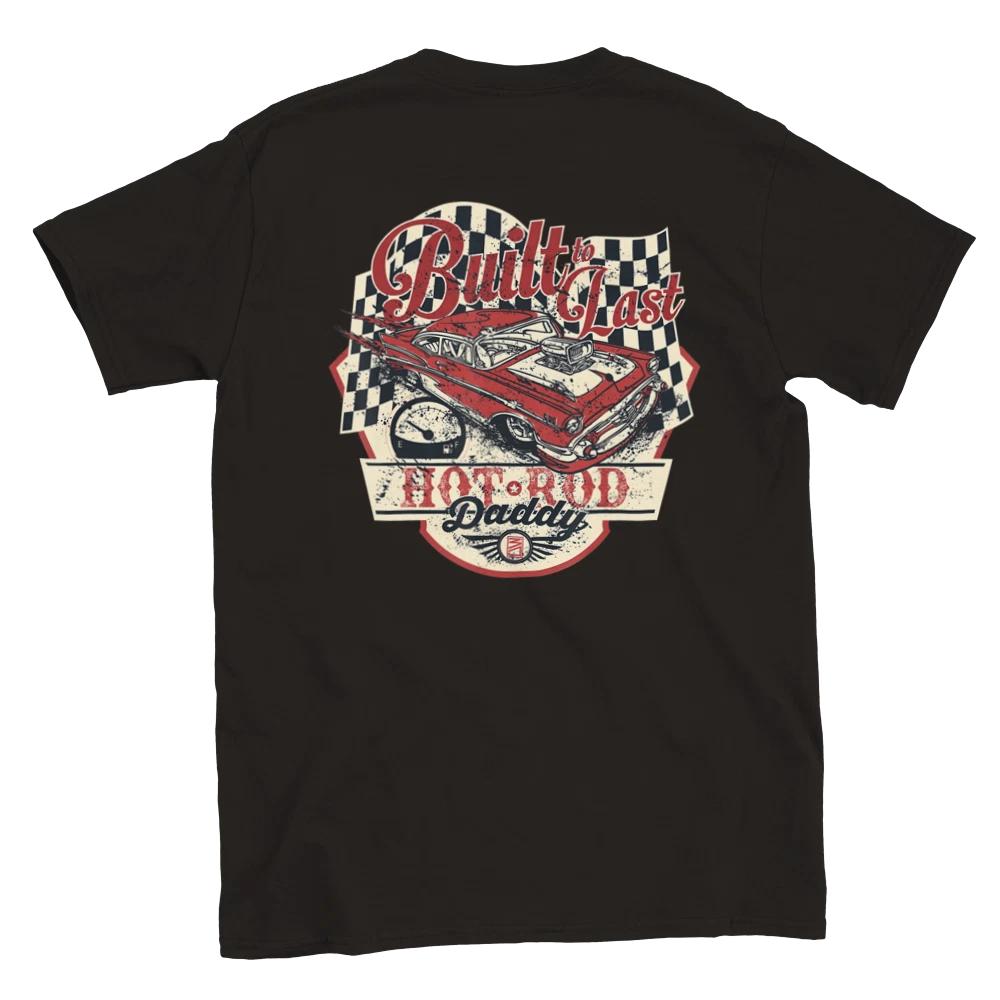 Hot Rod Daddy - Back Print - Classic Unisex Crewneck T-shirt XXL