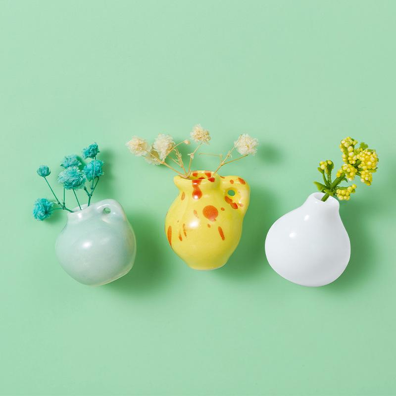 Chinese Style 3D Magnetic Ceramic Refrigerator Ornament