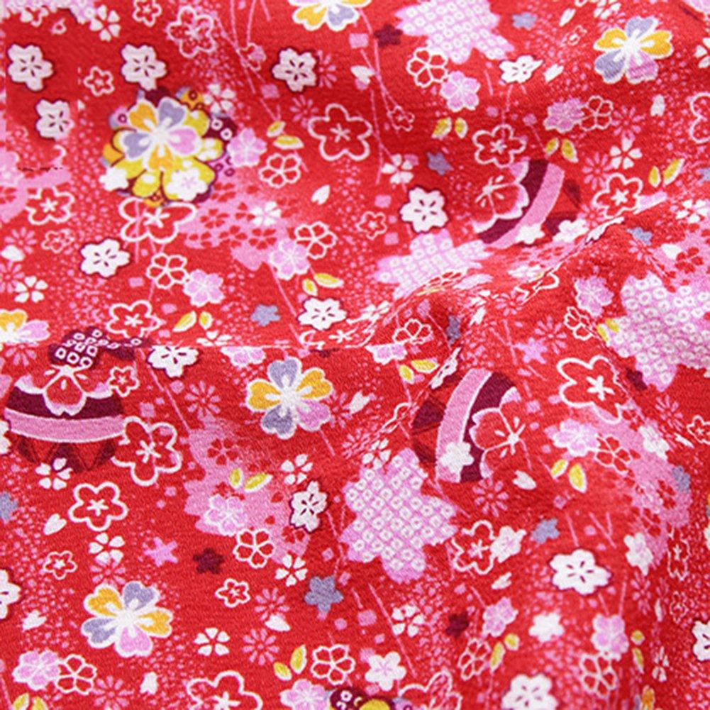 misakinoya Chirimen Japanese Pattern Large Floral Tsumami-zaiku Fabric, Size, Pattern, DIY, Handmade, 3030cm