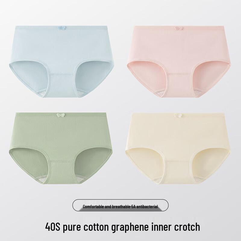 Deanfun Women's Cotton Antibacterial Briefs 4-Pack