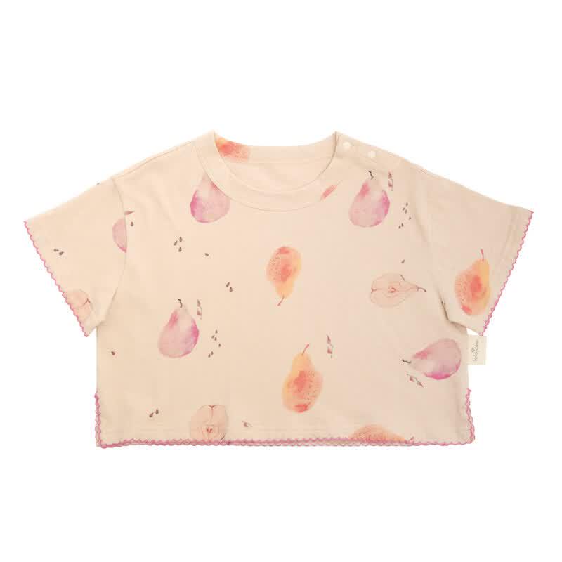 

LELE JOVE Baby Nordic Style Ruffle Short Sleeve T-shirt XL