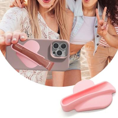 Custodia Protettiva per Cellulare a Forma di Cuore Porta Rossetto per Cellulare Donna Ragazza