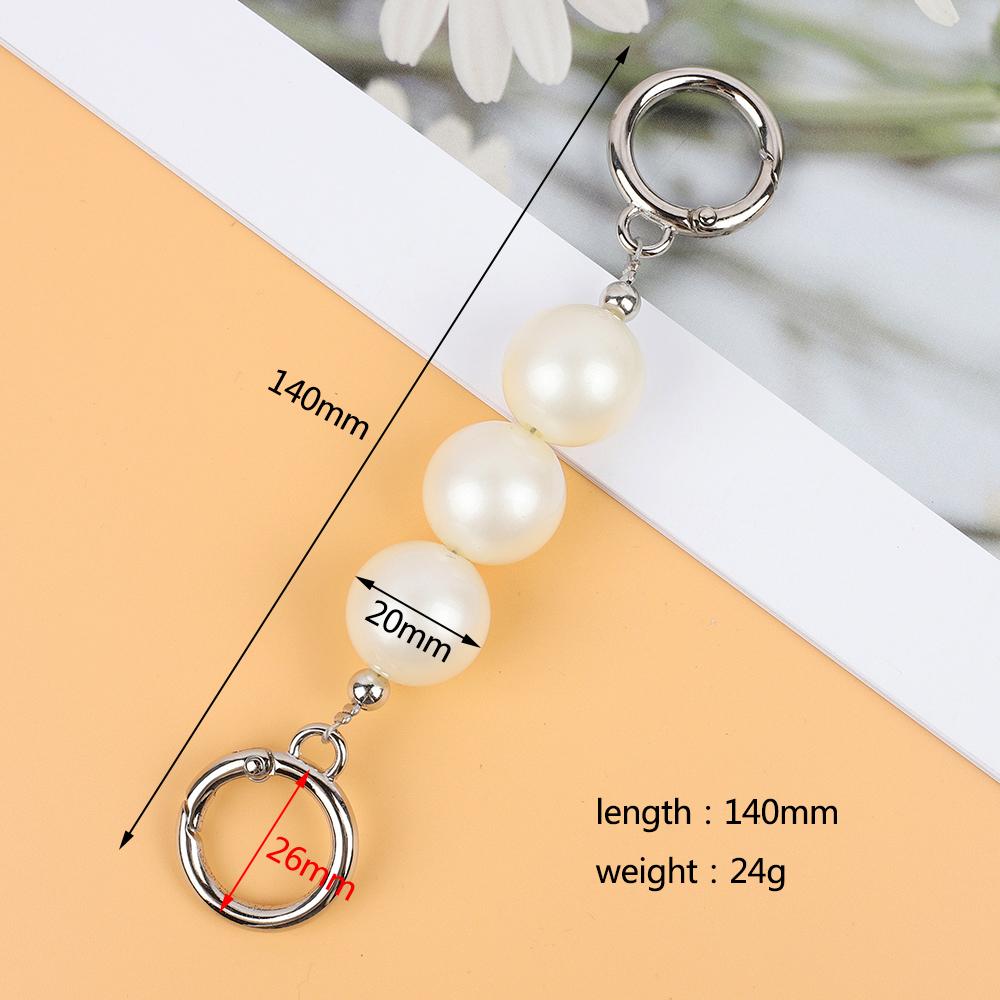 Imitate Pearl Bag Strap Extender Accessories for Handbag Purse Belt Handles Bead Chain Women Shoulder Bag DIY Replacement Straps