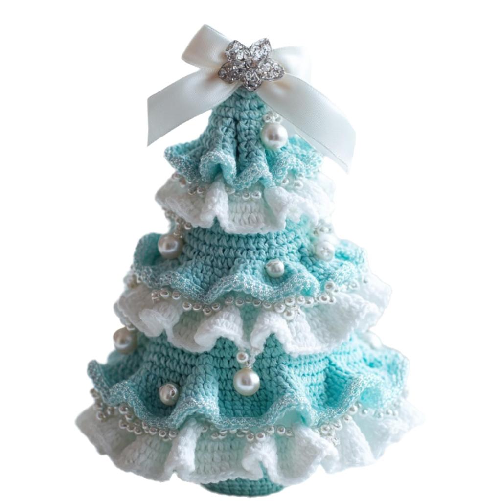 DIY Crochet Christmas Tree Kit Handmade Holiday Decoration Set