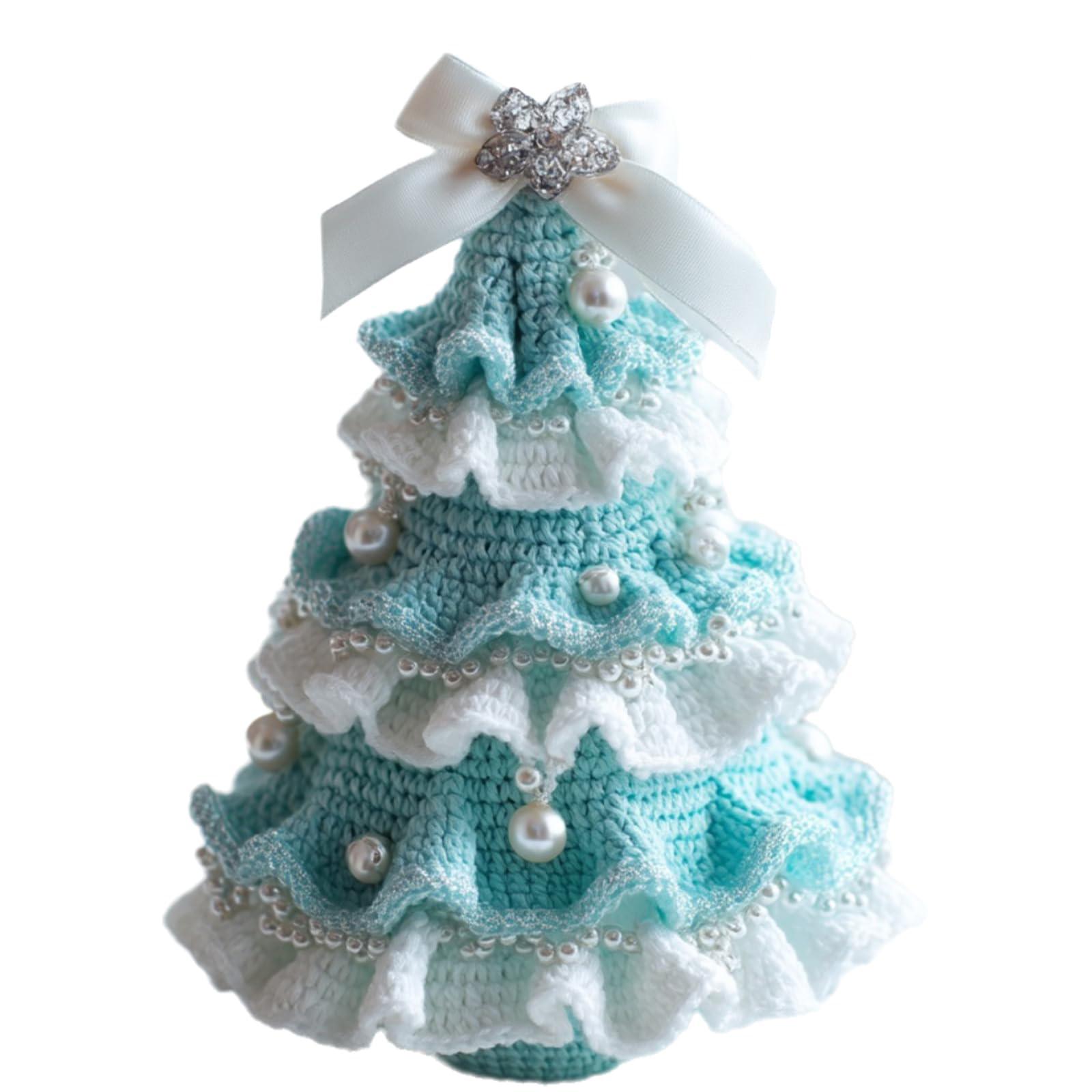 

Набор для вязания крючком рождественской елки своими руками Набор для изготовления праздничного декора ручной работы One Size