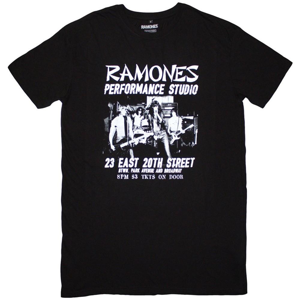 Ramones  East Village  Черное женское платье-футболка - НОВОЕ ОФИЦИАЛЬНОЕ Унисекс Футболка XXXXL