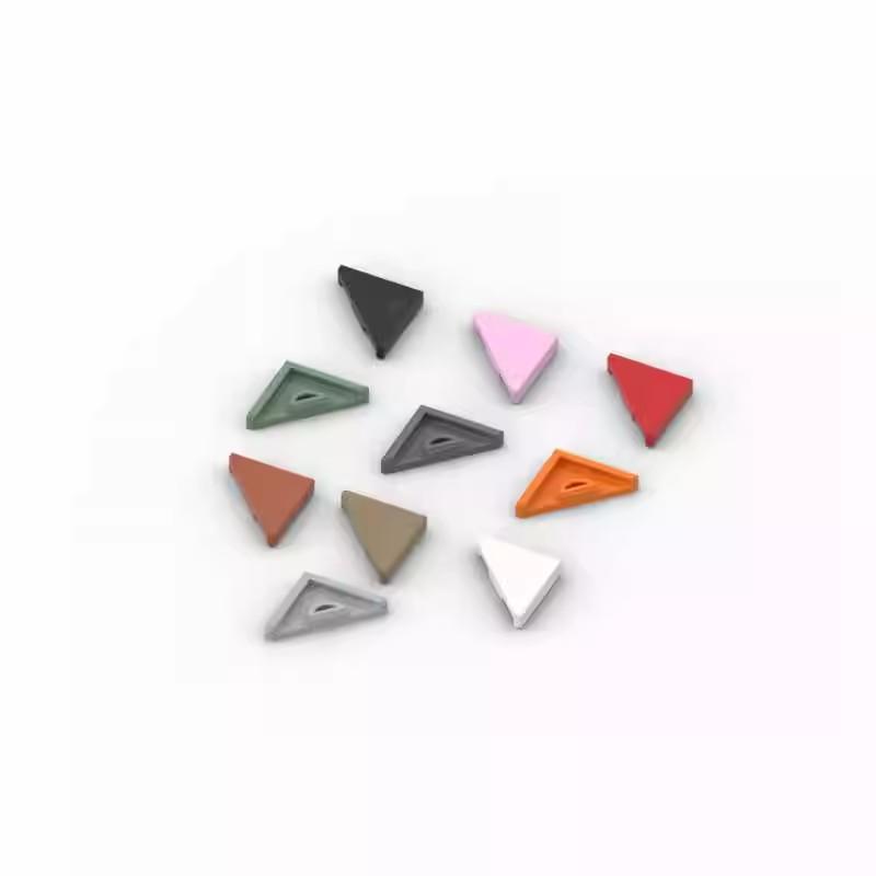 

20PCS MOC parti 35787 piastrelle 45 ° taglio 2x2 triangolare compatibile mattoni fai da te Assmble Building Blocks particelle ba