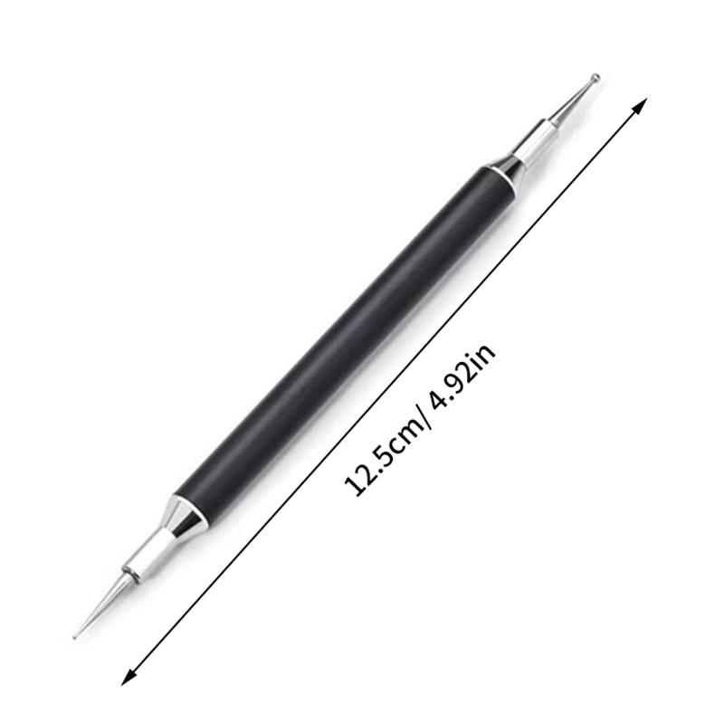 1Pcs Nail Art Dotting Pen Tool Double-Ended Painting Embossing Stylus For Point Drill Drawing Diy Manicure Dotting Tools
