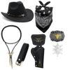 Abiti Western Cappelli da Cowboy Bandane Accessori Costume da Cowboy Western per Festa di Halloween Travestimento Gioco di Finzione