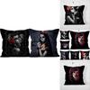 Vintage Horror Print Cushion Cover Perfect For Halloween Festivities