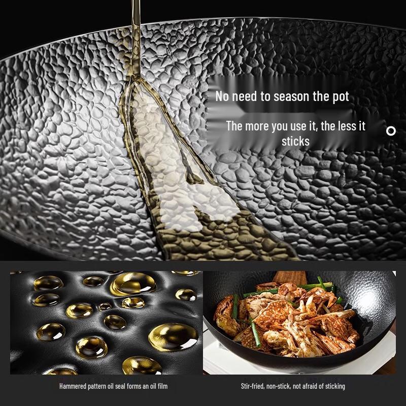 Zijin Heshi Traditional Wrought Iron Wok