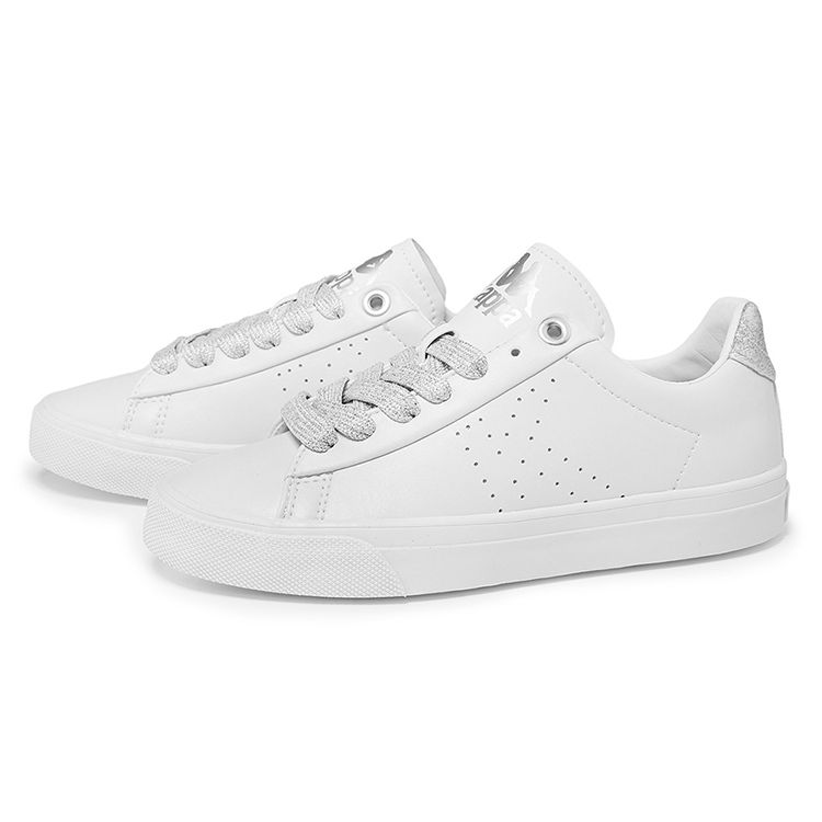 Kappa Slip-Resistant Durable Shock-Absorbing Low-Top Skate Shoes Women Sneakers White K0865CC09V-030