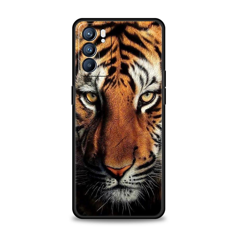 Etui na telefon Zwierzęta Tygrys Wilk Lew Do Oppo A54 A53 A52 A15 A95 A16 A78 A79 A80 A98 4G Find X5 X6 Reno10 12 13 F Pro 5G Pokrowiec