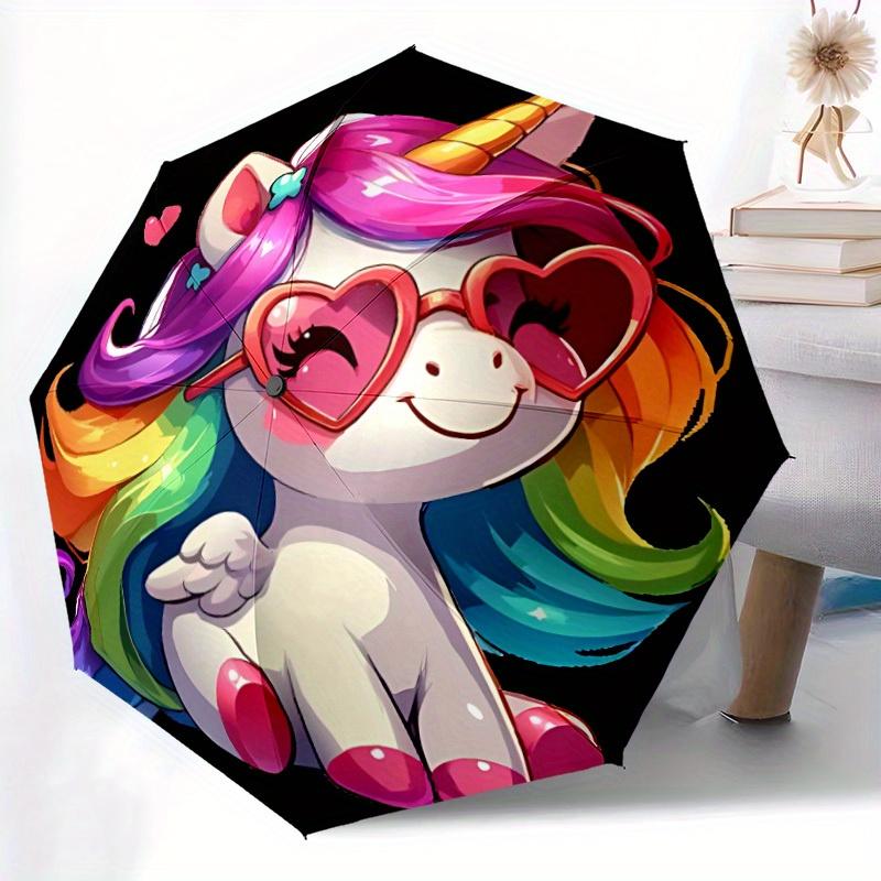 My Little Pony Automatischer Regenschirm, Selbstöffnend/Schließend, Strapazierfähiger Winddichter Reise-Regenschirm für Outdoor-Abenteuer a0826038