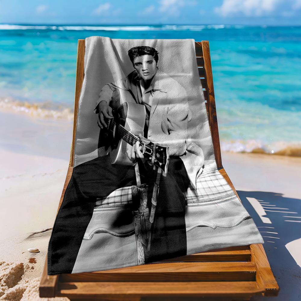 Elvis Beach Towel Soft Durable Quickdry Comfortable Lightweight Ideal For Travel Outdoor Swim Pool Yoga Surf Camping Hiking Gym Gift Holiday