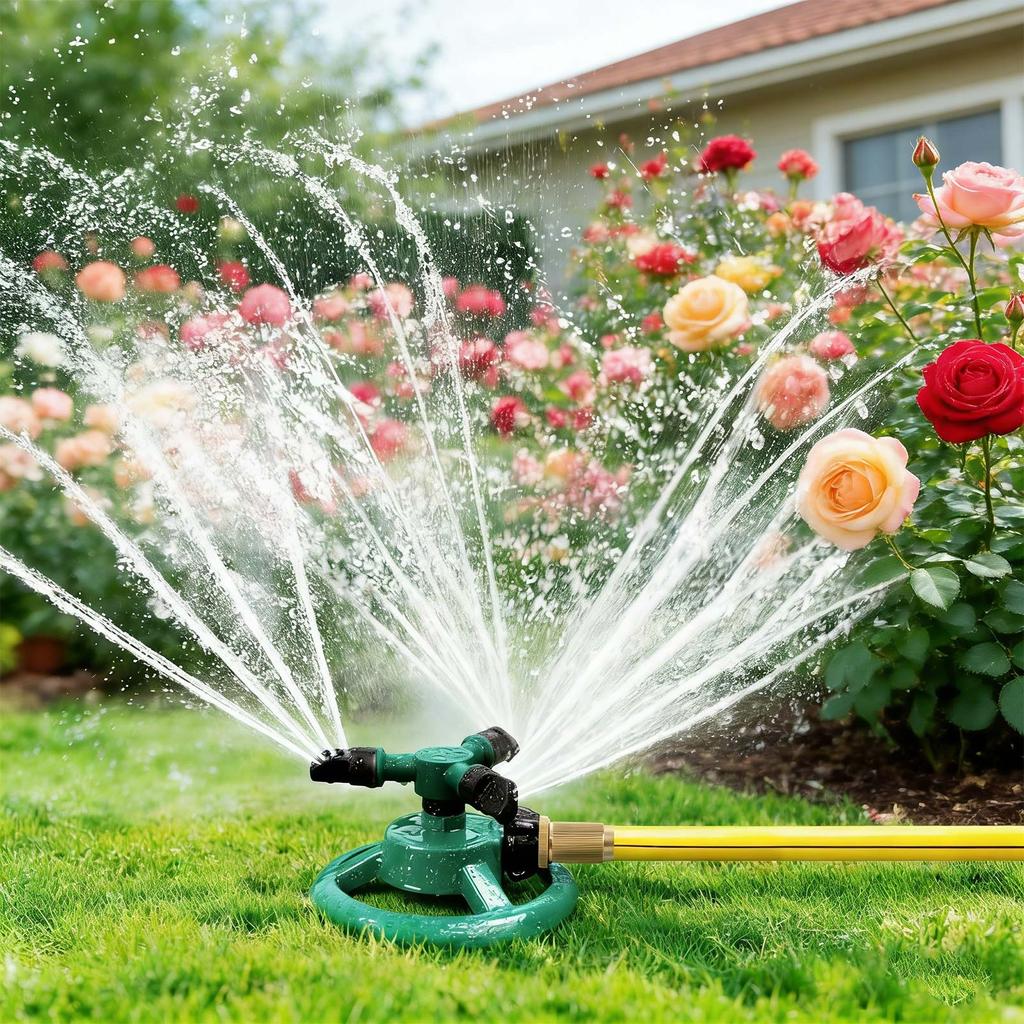 Patio Sprinkler, Rotating Garden Sprinkler, Large Area Coverage, Suitable For Children And To Play In.