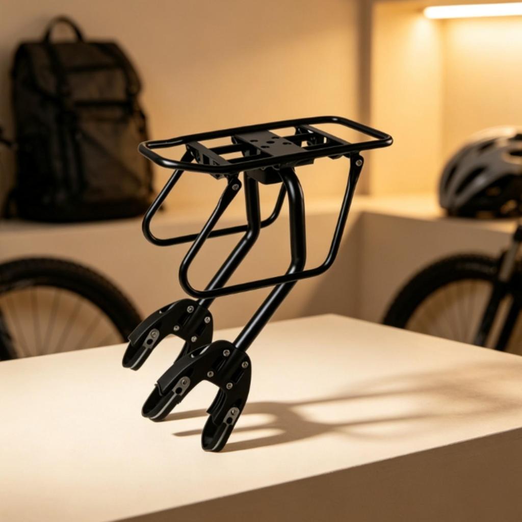 Rear Two-Wheel Rack with Side Supports Heavy-Duty Cargo