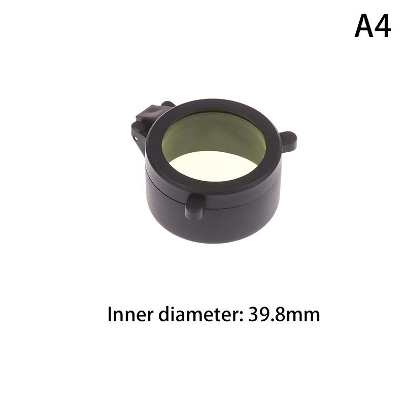 Rifle Scope Lens Cover Spring Up Quick Flip Openning Lens Dustproof Cover Telescope Cap For 36-64Mm Caliber Hunting Riflescopes