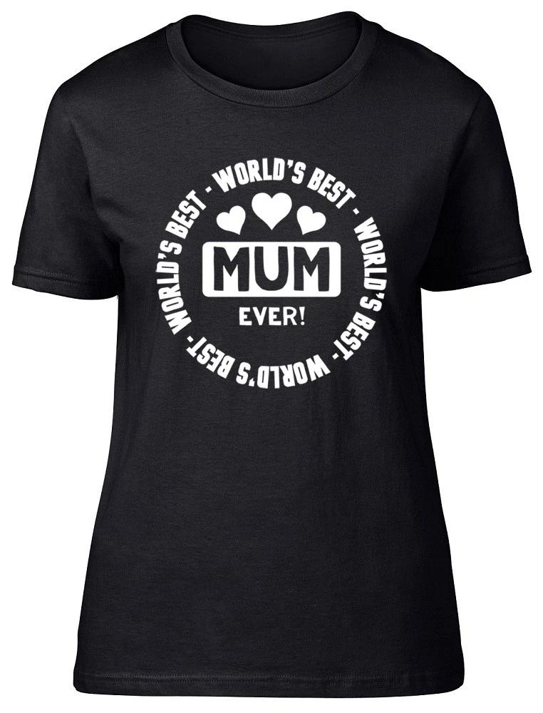 World s Best Mum Ever Ladies Womens Fitted T-Shirt XXXL