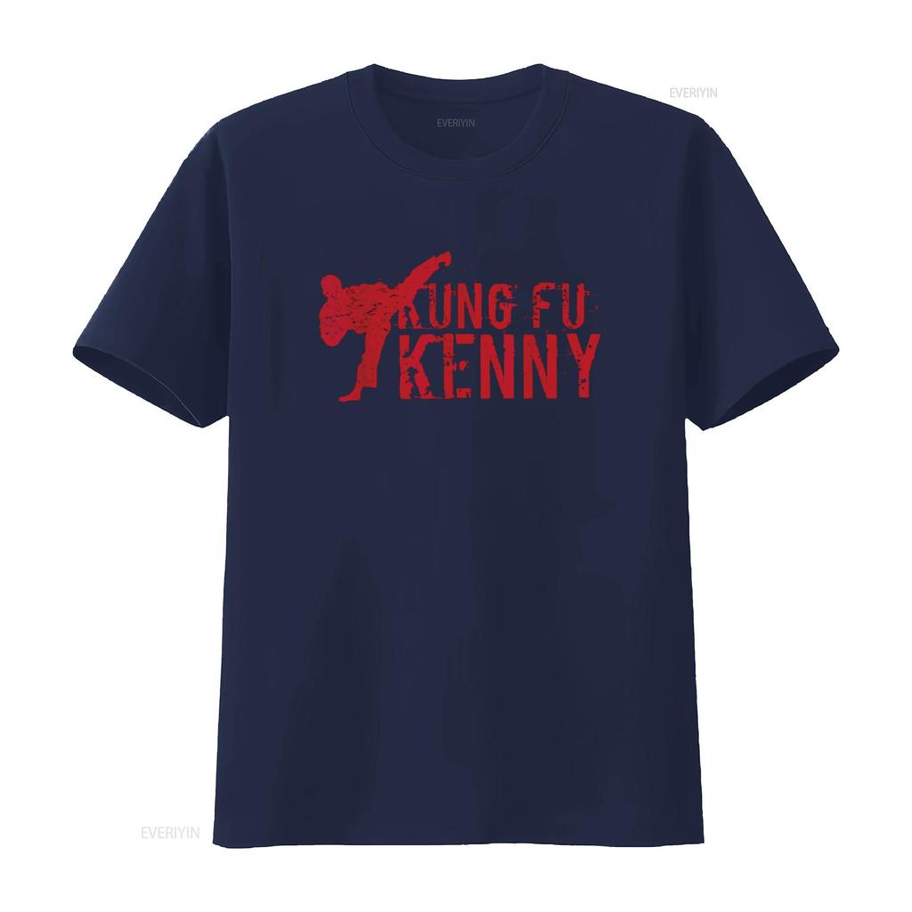 kung fu kenny T shirt vintage Washed streetwear fashion homme Stylish Slightly Breathable graphic designer clothes Casual