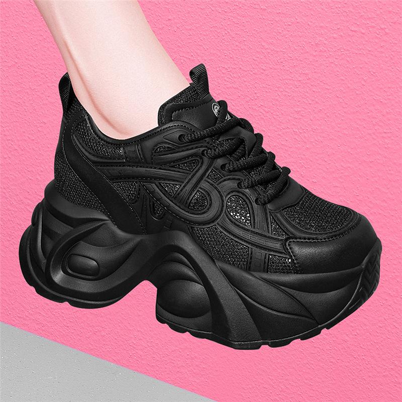

Women s shoes summer new breathable mesh shoes platform dad shoes fashion casual sports shoes outdoor running shoes 33