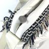 CHANEL fringe CocoNeige CC Coco Logo Crossbody Shoulder Bag Nylon White