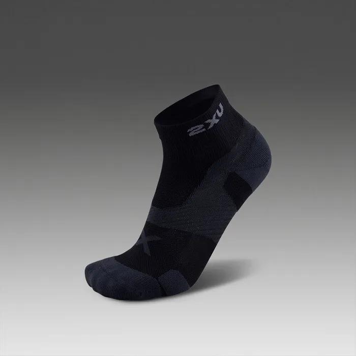 (Unisex) Vector Cushion 1/4 Crew Socks UA5048EBLK-TTM