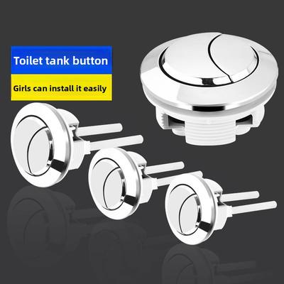 Toilet Tank Round Valve Push Button Round Dual Press Tank Push Switch Water Saving Rod Accessories Dual Flush 38/48/58mm