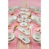 Lux Seramik Artless 18 Piece Breakfast Set For 8 Persons Pink