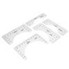 T Shirt Ruler Reusable PVC Shirt Guide Ruler Round Neck Alignment Ruler for Household Office