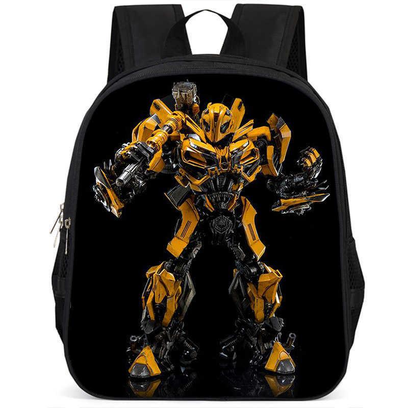 Zaino scolastico leggero in tessuto Oxford ad alta capacità da 15 pollici Transformers