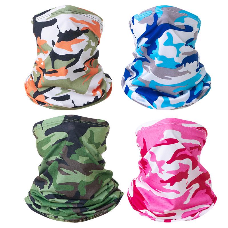 Summer Ice Silk Cycling Face Mask - Wind & Sand Resistant, Breathable, Quick-Drying Neck Gaiter