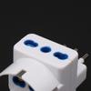 1 Piece 3 Ways Socket Italy Travel Plug Adapter Multi Port Outlet Italian Standard 10A 250V Home Appliances