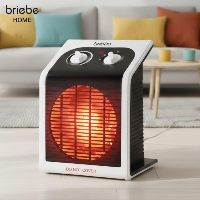 Radiateur Soufflant, Chauffage D'Appoint Électrique Avec Thermostat Réglable Briebe HT1182 2000W Noir 04940