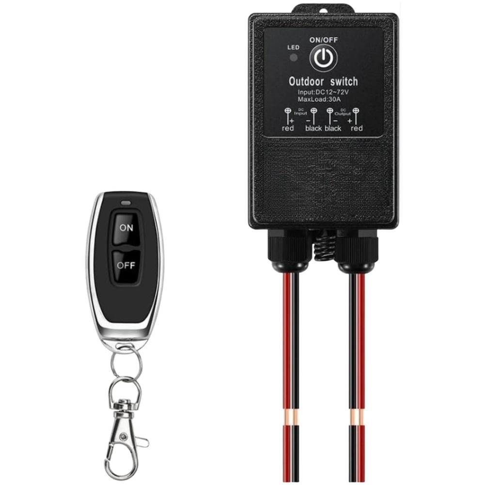 For Damp Environments 92*56mm 12V Relay Switch High Power Relay For Appliances High Power Load IP65 Waterproof