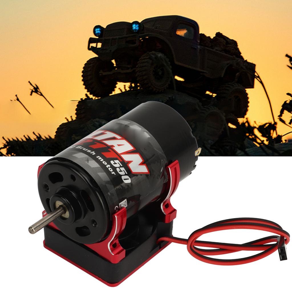 550 Brushed Motor 21T Low Noise Heat Dissipation RC Car Brushed Motor for SCX10 90046