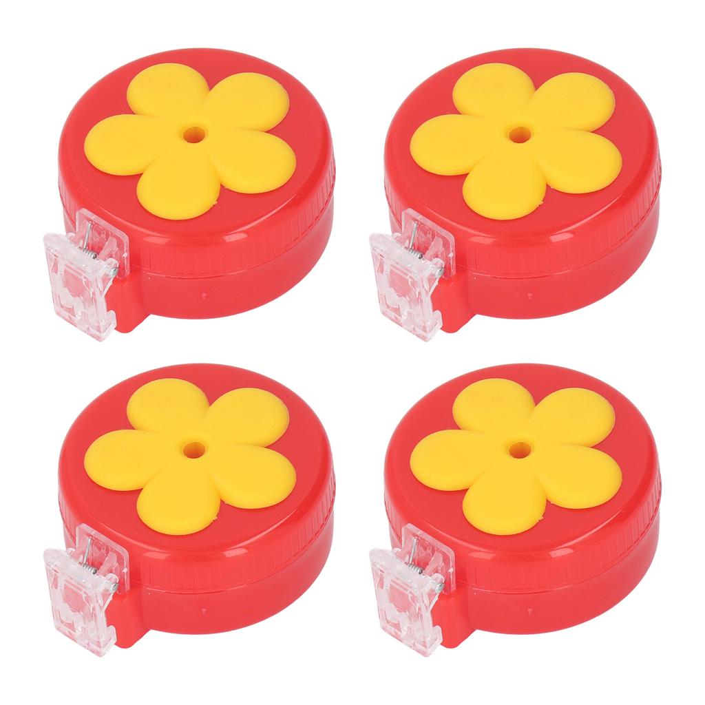 4pcs Hummingbird Clip Feeder ABS Portable with Brushes Flower Handheld Hummingbird Feeder for