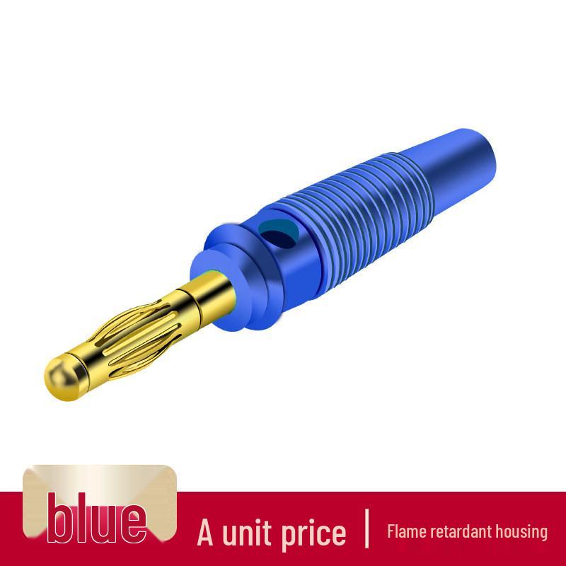 

4mm Banana Plug Speaker Cable Connector for Amplifier Wiring синий