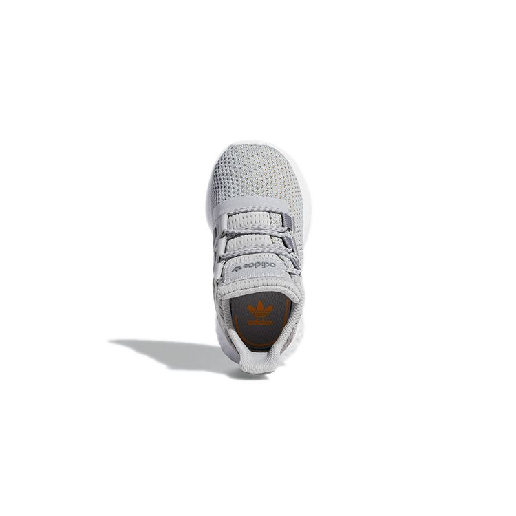 adidas Originals Tubular Dusk El I Round Toe Lace-Up Slip-Resistant Durable Breathable Low-Top Walking Shoes Baby Shoes Gray B42060