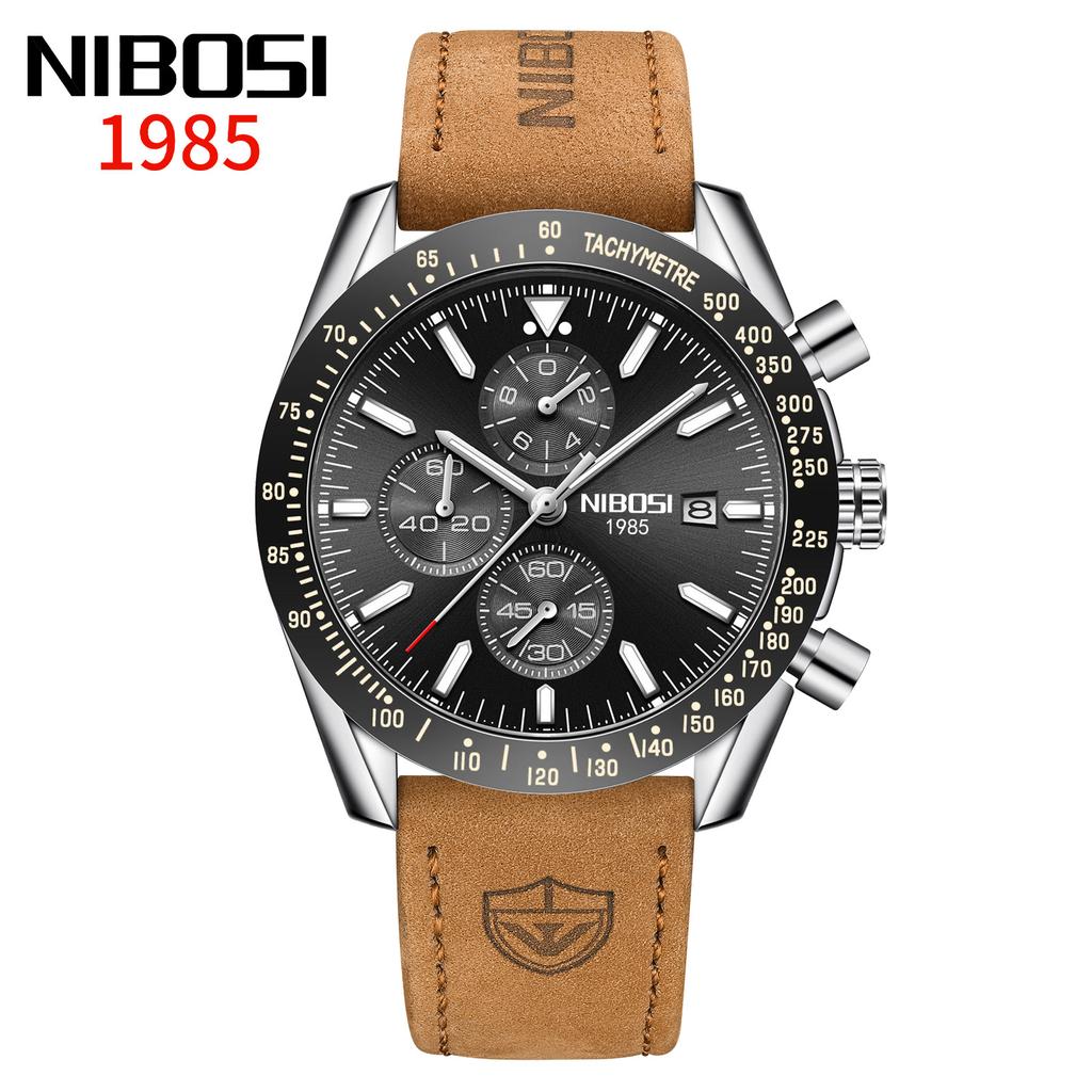 Men'S Large Dial Multi-Function Quartz Watch Luminous Waterproof Watch Men