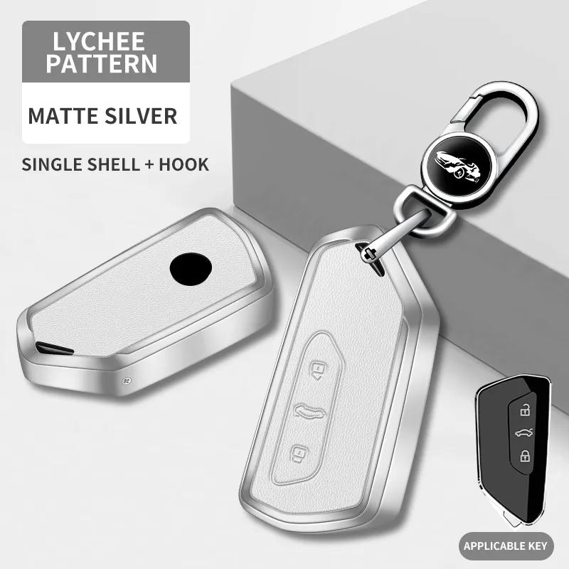 Suitable For Volkswagen Tuyue Tiguan L Touran Tango Sagitar Car Key Bag High-Grade Alloy Leather Car Special Protective Case