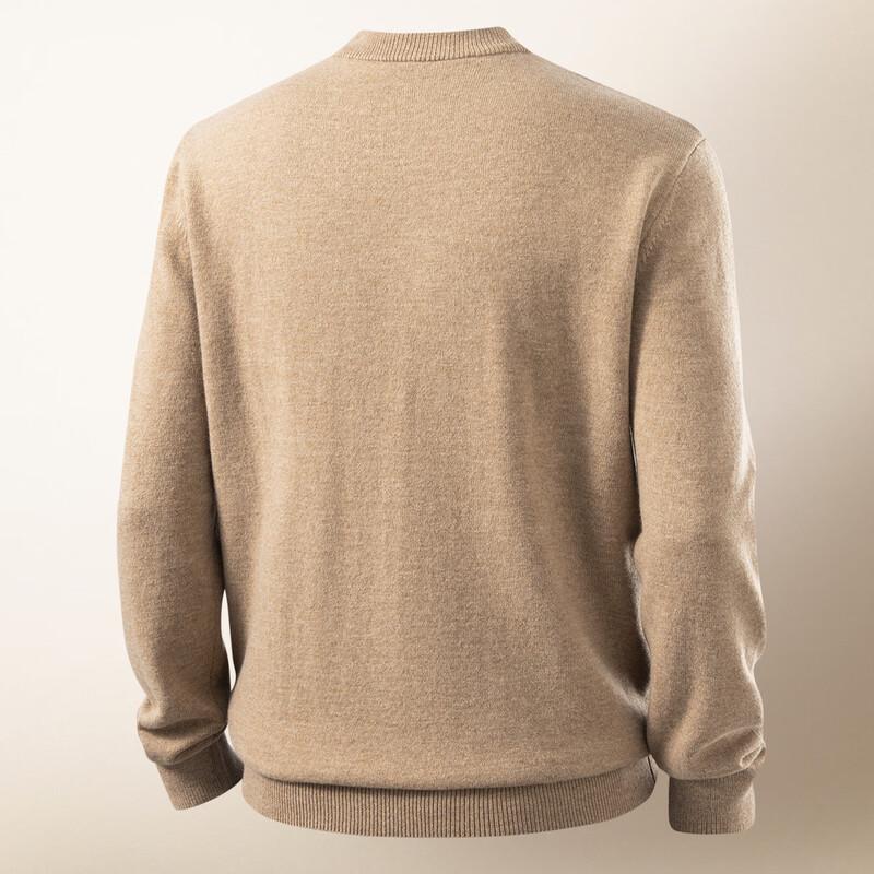 Kangaroo Men's Heavyweight Wool-Blend Crew Neck Sweater