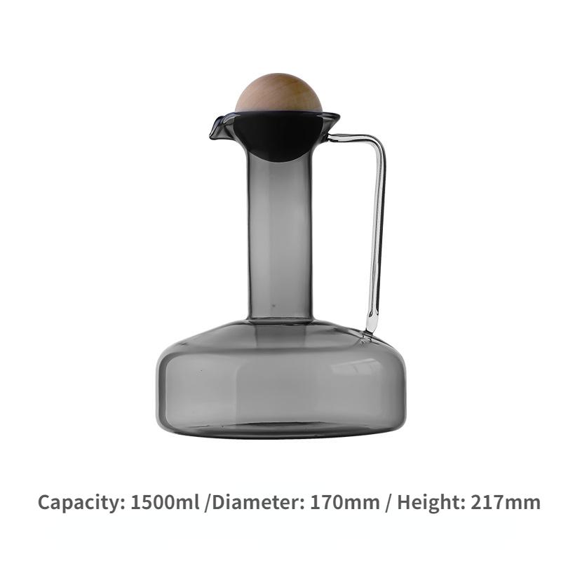 Heat Resistant GlassTeapot Glass Mug Cups Household Cold Water Bottles Large Capacity Juice Kettle Sobering Up Pot Drinkware