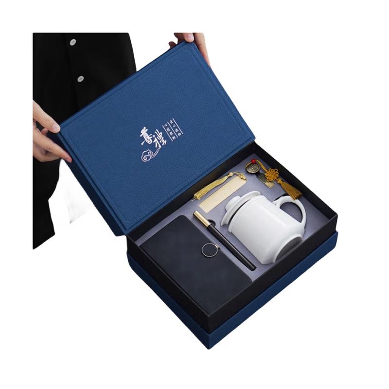 Chinese White Porcelain Business Gift Tea Set